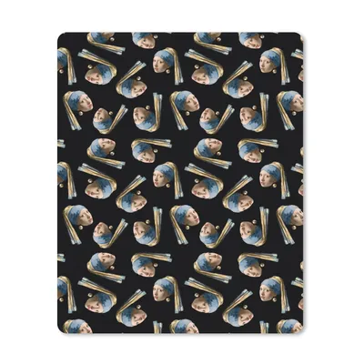 Produktbild von MuchoWow® Mauspad Mousepad Das Mädchen mit dem Perlenohrring - Alte Meister - Schnittmuster 30x40 cm - Mousepads - Maus Mat - Pad - Mausunterlage - Mausmatten
