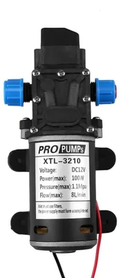 Selbstansaugende Wasserpumpe 12V 100W 8L/min 160 PSI