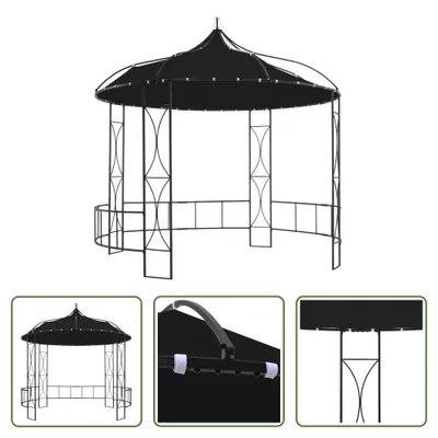 Produktbild von The Living Store Pavillon 300 x 290 cm Anthrazit Rund