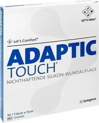 Zdjęcie produktu dla Adaptic Touch 7,6x11 cm nie-Adhe.Sil.Opatrunek na ranę 10 szt