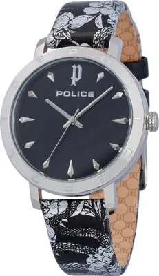 Produktbild von Police Uni Analog Quarz Uhr mit Leder Armband PL16033MS.02