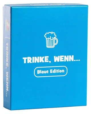 Produktbild von Trinke wenn... Blaue Edition Trinkspiel 100+ Fragen Spieler: 2+ Alter: ab 18