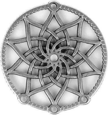 Produktbild von Minott Schmuck Anhänger | Blume aus Messing, versilbert 35142