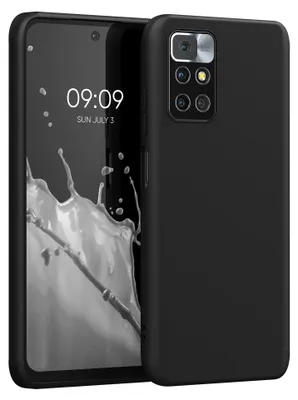 Produktbild von kwmobile Handyhülle für Xiaomi Redmi 10 (2021 / 2022) Hülle - TPU Case - Kabelloses Laden - Schutzhülle Cover in Schwarz matt