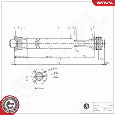 Obrázek produktu pro wał napędowy NISSAN Navara Pathfinder III,37200-EB300