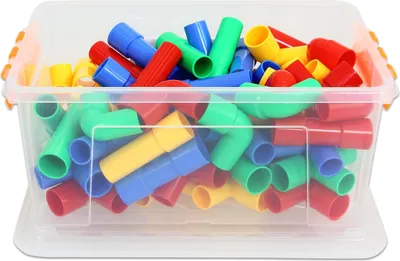 Produktbild von Betzold, Bausatz, Steckrohre, 80tlg., Konstruktionsspielzeug, Kinder
