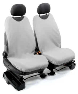 Produktbild von Sitzbezüge T-Shirt aus Baumwolle grau, waschbar, für Vordersitze ohne Airbag