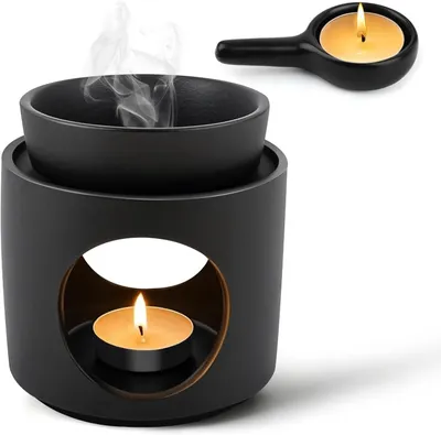Produktbild von Kerzenhalter aus Keramik, Duftkerzenhalter aus Keramik, Duftöl-Diffusor, Kerzenhalter zum Lesen, für Yoga, Wohnzimmer