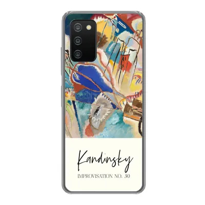 Produktbild von MuchoWow® Handyhülle Schutzhülle Hülle für Samsung Galaxy A03s Improvisation Nr. 30 - Wassily Kandinsky - Kunst Silikon Softcase Handy Hülle - Schutz
