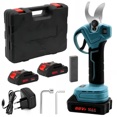 Produktbild von Akku Astschere, elektrische Gartenschere, Schnittdurchmesser 0–30 mm, mit digitalem Display, mit 2 wiederaufladbaren Batterien, 21 V Gartenschere, Ast