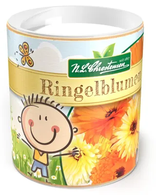 Produktbild von Dose Gartenkinder Ringelblumen | Ringelblumensamen von N.L. Chrestensen
