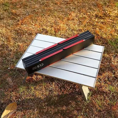 Produktbild von Famanu Campingtafel Klappbar aus Aluminium - 29 x 41,2 x 13 cm