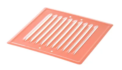 Obrázek produktu pro Větrací mřížka Aqbau® se svorkami 165 x 165 mm mřížka pro ochranu před povětrnostními vlivy mřížka pro odvod vzduchu (cihlově červená)