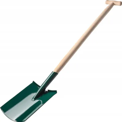 Image de Bêche de jardin - Pelle - Lame métallique - Manche en bois 117 cm