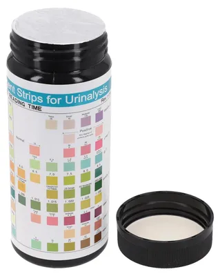 Produktbild von Urinanalyse-Teststreifen, 100 Streifen, 10 Parameter, 96% Genauigkeit, einfach zu verwenden, Testzeit 60 Sekunden