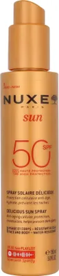 Produktbild von NUXE Sun Melting Spray SPF50, Sonnenmilch, Gesicht & Körper, Spray, Anti-Aging, Anti-Mitesser, Feuchtigkeitsspendend, Nährend, Schutz, Jeder Hauttyp, 150 ml
