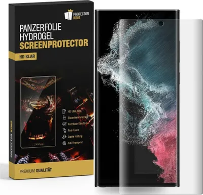 Produktbild von 2x Panzerfolie für Samsung Galaxy S23 Ultra HYDROGEL FULL-CURVED Displayschutz HD KLAR Schutzfolie Displayfolie Folie