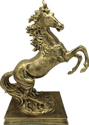 Zdjęcie produktu dla Casa Padrino Rzeźba Dziki Koń Złoto H 45 x 35 x 20 cm - Figurka Dekoracja Barokowa
