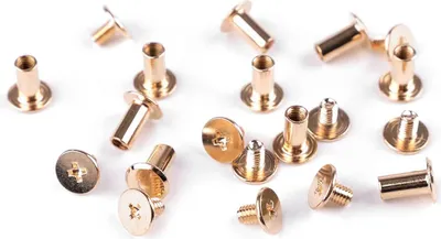 Schraubnieten Buchschrauben 10Stk Ø 10mm / 10 mm rosengold