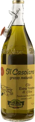 A bottle of olive oil.