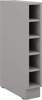 Produktbild von Unterschrank Regal 15 cm Bianca Grey Rose - Grau Küchenzeile Küchenblock