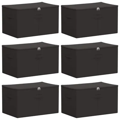 Image de Boîte de rangement 6 pcs Anthracite 60 x 43 x 35 cm