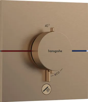 Produktbild von Fertigmontageset ShowerSelect Comfort E Thermostat, UP brushed bronze brushed bronze