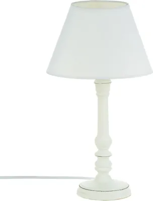 Immagine prodotto di ATMOSPHERA CREATEUR D'INTERIEUR Lampada da tavolo, Design semplice, Colore bianco patinato - Accettabile