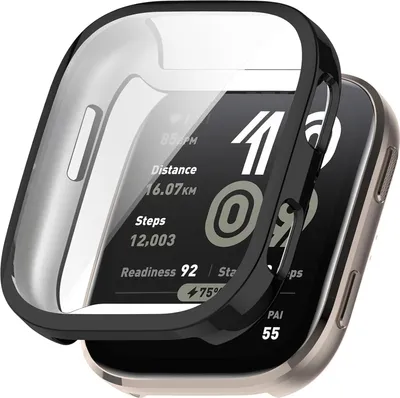 Produktbild von Strap-it Stoßfeste TPU-Hülle - Weiche Hülle passend für Amazfit Bip 6 (Schwarz)