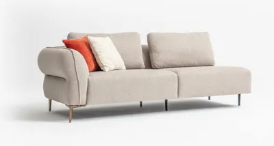 Produktbild von Ecksofa Beige Luxus Wohnzimmer Sofa Couch L Form Modern Design 420x170