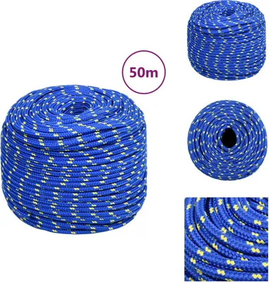 Obrázek produktu pro vidaXL Lodní lano modré 8 mm 50 m polypropylen - Lana