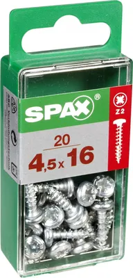 Immagine prodotto di Set di 20 viti SPAX Torx in acciaio a testa tonda, Diam.4,5 mm x L.16 mm