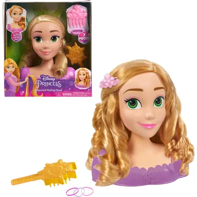 Produktbild von Just Play Disney Princess Rapunzel, Make-up-/Styling-Puppenkopf, Weiblich, 3 Jahr(e), Junge/Mädchen, 200 mm, Mehrfarbig