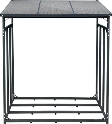Produktbild von SCHMIDT security tools Brennholzregal 143x70x145cm Aluminium Kaminholzregal