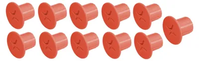 Immagine prodotto di Ricambi Smoby: 11 viti rosse con filettatura interna, adatte per scivoli e casette gioco Smoby