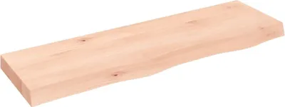 Obrázok produktu pre vidaXL Nástenná polica 100x30x(2-6) cm dubový masív neošetrený