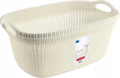 Obrázek produktu pro Koš na prádlo – polypropylen – 40 l – krémový