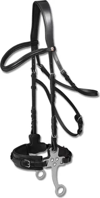 Produktbild von Waldhausen X-Line Hackamore Trensenzaum schwarz, Größe:VB
