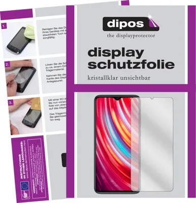 Produktbild von 2x ochranná fólie displeje pro Xiaomi Redmi Note 8 Pro čirá ochranná fólie displeje dipos