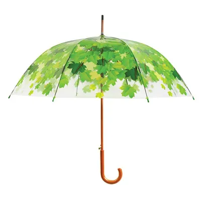 Image de Esschert Design Parapluie transparent feuilles de printemps