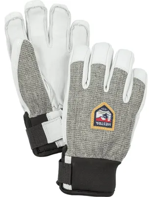 Produktbild von Hestra Kinder Handschuh Army Leather Patrol - 5 Finger Grau