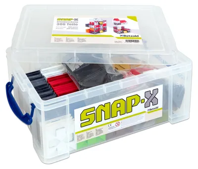 Produktbild von SNAP-X Grundpackung, 300-teilig, Konstruktionsset für Motorik/Geschicklichkeit, Kreativität