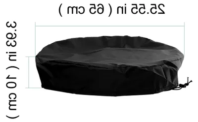 Produktbild von Oxford Schutzhülle mit Kordelzug 65x10cm Schwarze Abdeckung für Wassereimer und Regentonnen