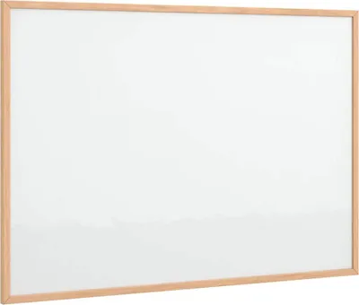 Image de vidaXL Tableau blanc magnétique avec cadre en pin massif 80 x 55 cm