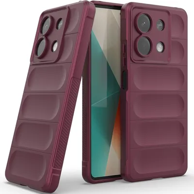 Produktbild von Handyhülle für Xiaomi Redmi Note 13 Weich TPU Silikon Stossfest Anti-rutsch Hülle bordeaux