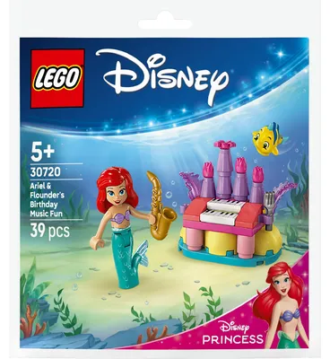 Obrázok produktu pre LEGO Disney Princess Narodeninová hudobná párty s Ariel a Šupinkou, Stavebnica, 5 rok / roky, Plast, 39 kusov, 30 g