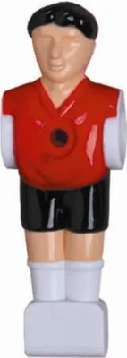 Immagine prodotto di Figura di biliardino Giocatore di biliardino per aste da 16 mm rosso-nero