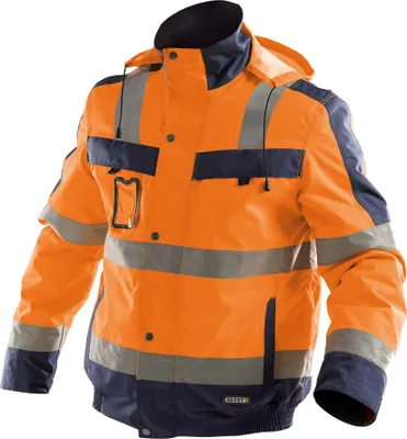 Produktbild von Dassy Warnschutz Winterjacke Lima Gr. M neonorange/dunkelblau