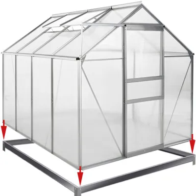 Obrázek produktu pro DEUBA® Foundation pozinkovaný ocelový rám skleníku 250x190 cm včetně montážního materiálu