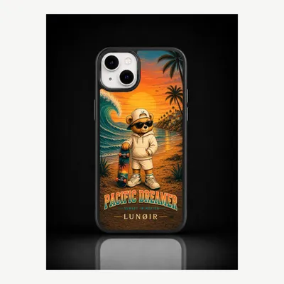 Produktbild von iPhone 14 Plus Hülle Handyhülle Schutzhülle Case mit Pazifikküste Motiv – LUNØIR ©